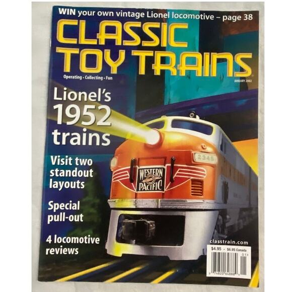 Vtg Lot 3 Classic Toy Trains Jan Feb Mar 2002 Magazine Layout Railroad Track - Picture 3 of 9